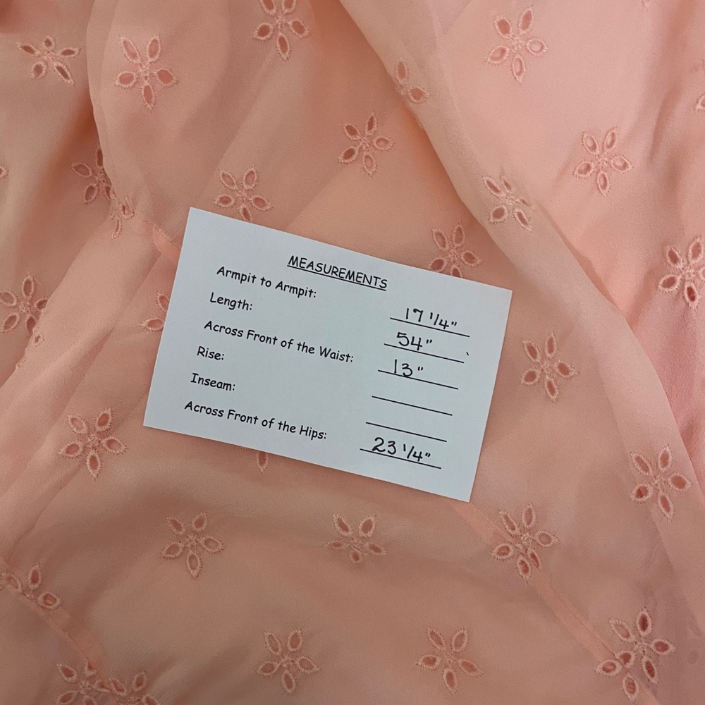 NWT!! J. CREW Collection Eyelet Maxi Slip Dress Blushed Peach Pink Fairy Size 6 - Picture 16 of 16